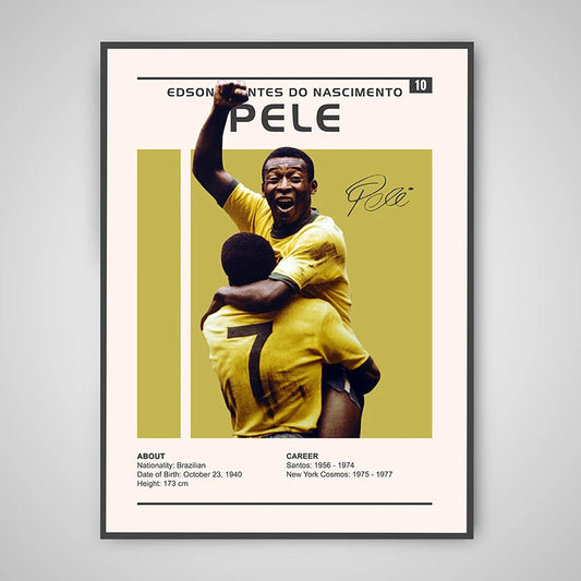 Pele Soccer Poster