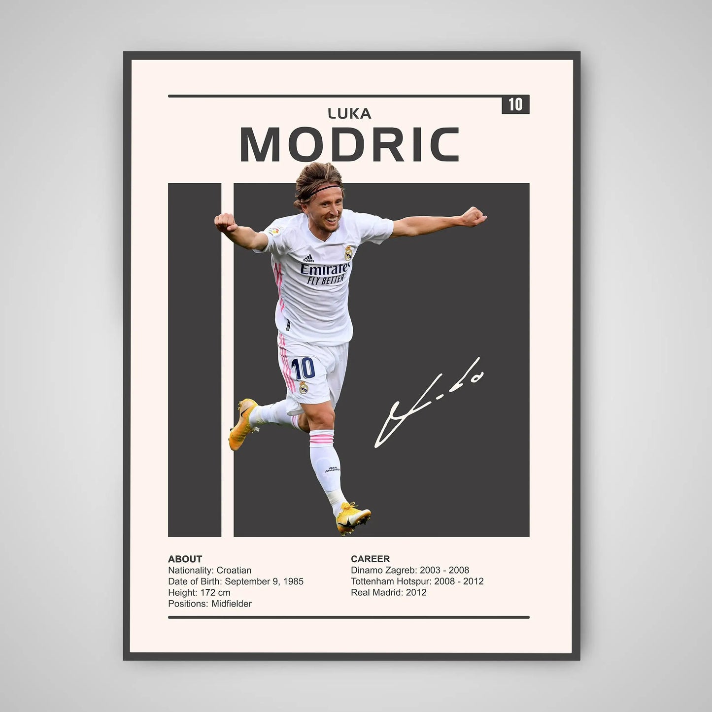 Luka Modric Soccer Poster