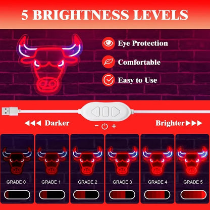 Chicago Bulls Neon Light