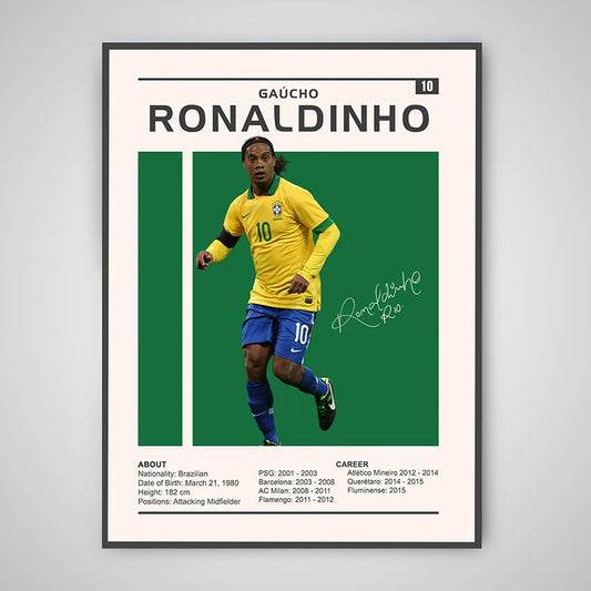 Ronaldinho Soccer Poster